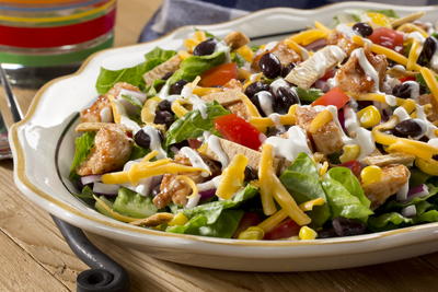Healthy BBQ Ranch Salad | EverydayDiabeticRecipes.com
