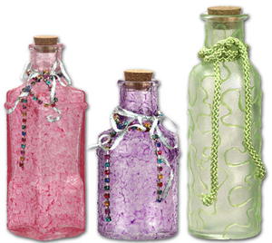 Jewel Glass Bottles | FaveCrafts.com