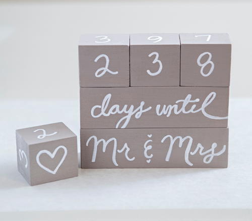 Simple and Sweet Wedding Countdown
