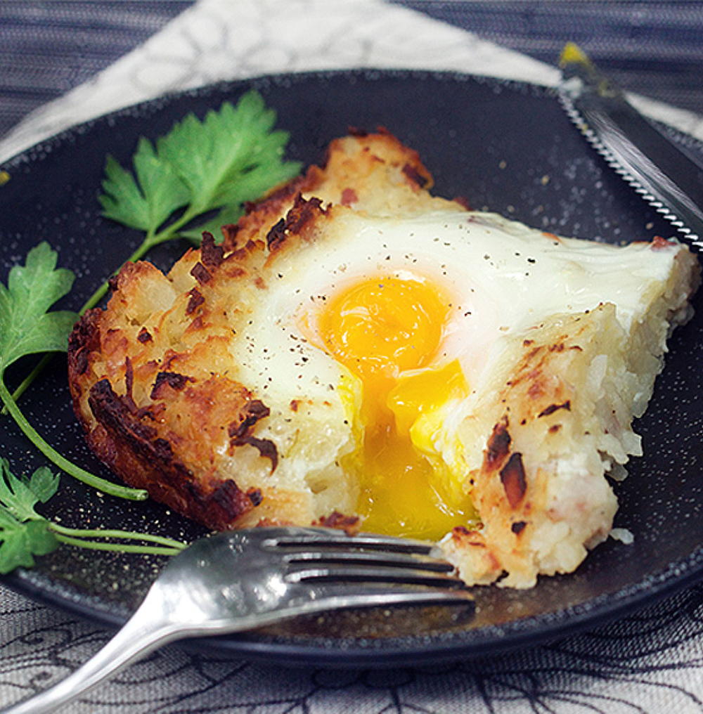 Swiss Rosti: Shredded Potato Casserole with Ham and Eggs ...