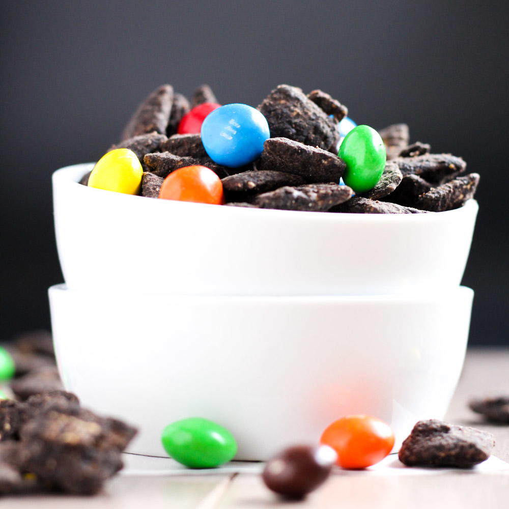 Deliciously Dark Chocolate Puppy Chow