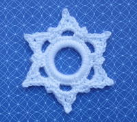 Crochet Six Point Snowflake Ornament
