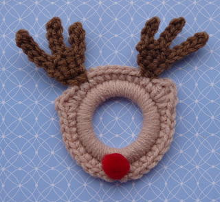 Crochet Rudolph the Red Nosed Reindeer Ornament