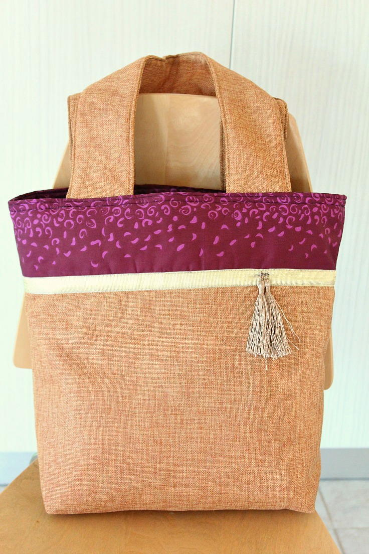 Download Color Block Tote Sewing Pattern | AllFreeSewing.com