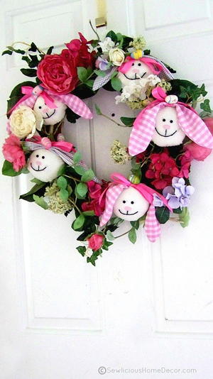 Easter Bunny DIY Wreath