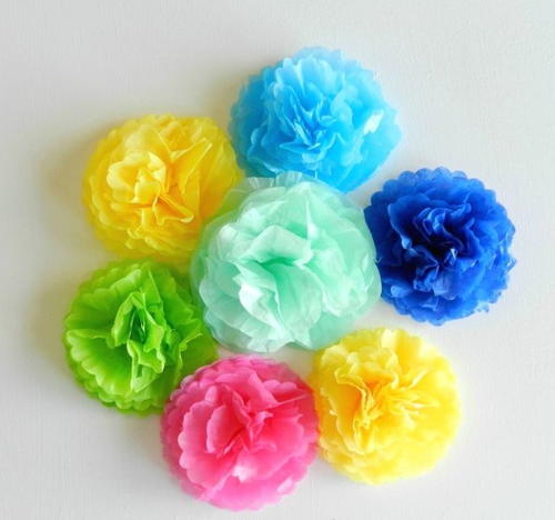 Simple Spring Tissue Paper Flowers