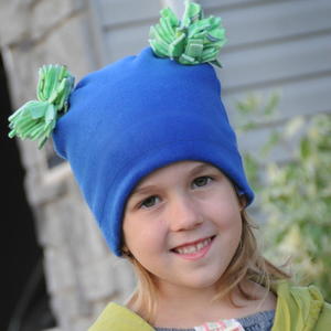 Pom Pom Fleece Hat Sewing Pattern