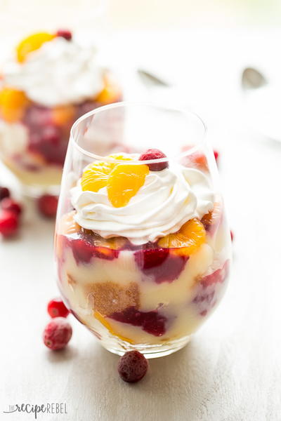 Cranberry Orange Trifle