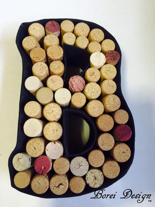 Monogram Wine Cork Crafts