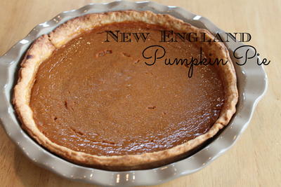 New England Pumpkin Pie