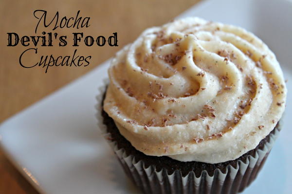 Mocha Devils Food Cupcakes