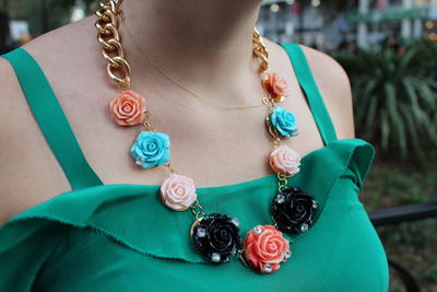 Classy Rose Garden DIY Necklace