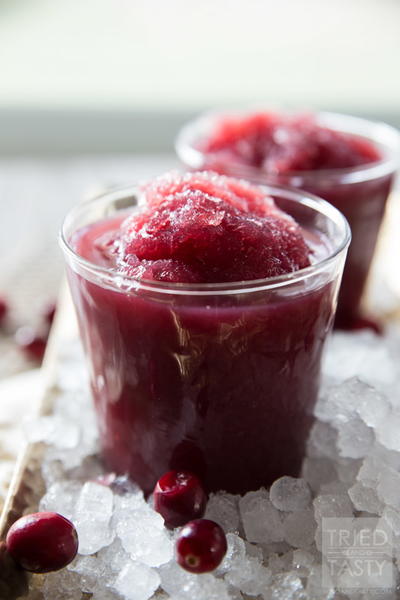 Cran-Pomegranate Citrus Slushie