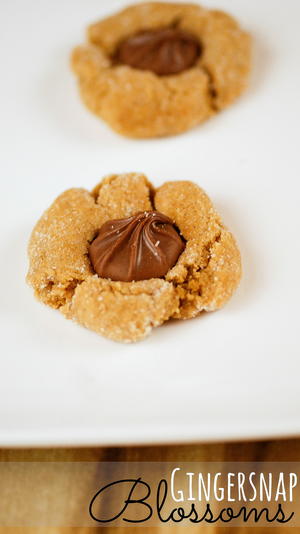 Blossoming Gingersnap Cookies