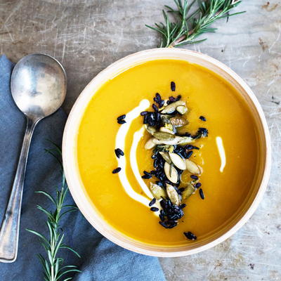 Butternut Squash and Wild Rice Soup