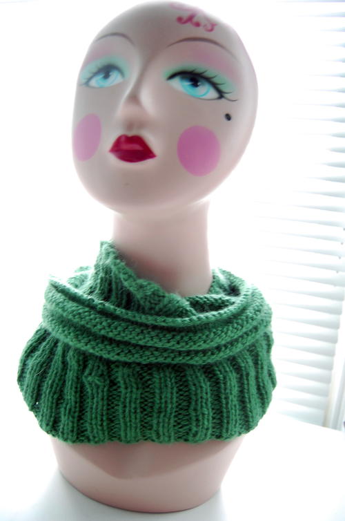 Quick Knit Evergreen Infinity Scarf