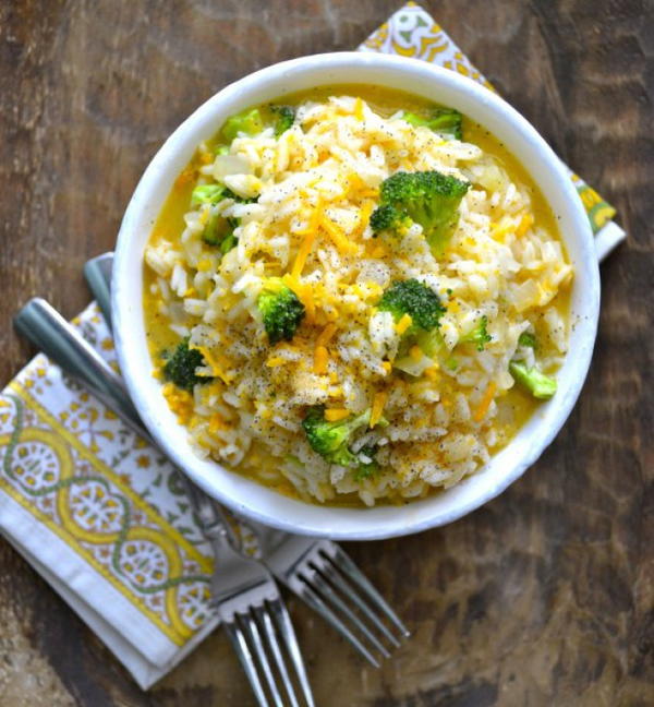 Broccoli Cheddar Rice 