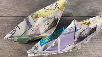 Handmade Newspaper Boats