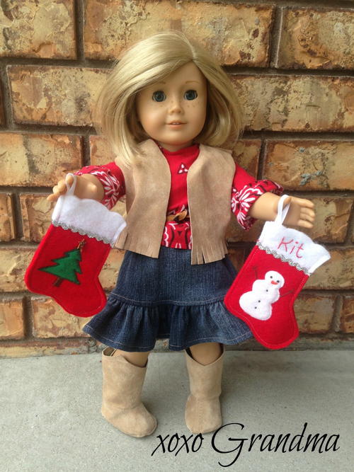Felt Christmas Stockings for Your Doll