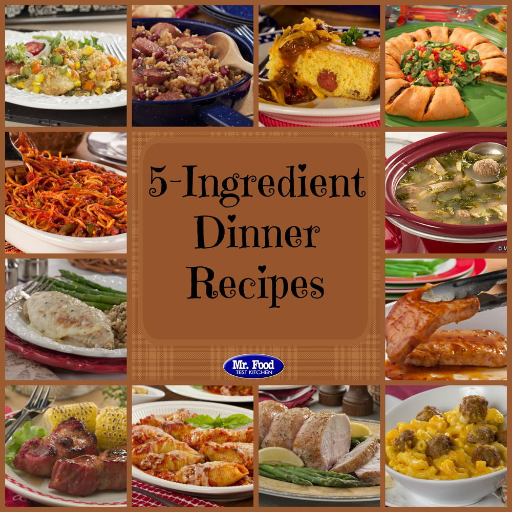 5-Ingredient Recipes: 39 Simple 5-Ingredient Dinners | MrFood.com