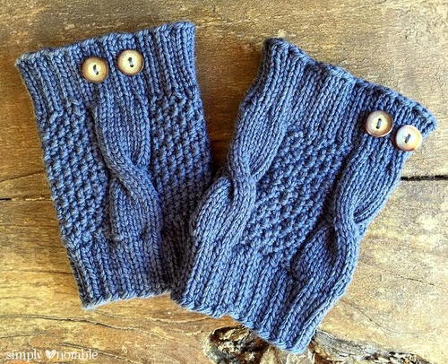 cable knit boot cuffs