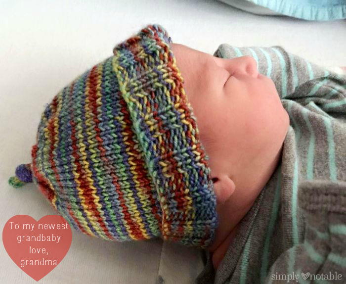 Super Stretchy Striped Baby Hat AllFreeKnitting.com