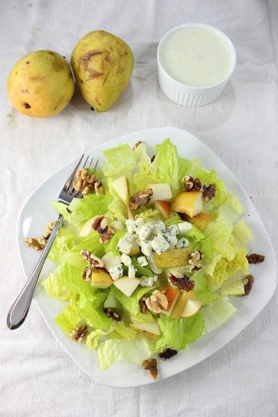 Pear Walnut and Gorgonzola Salad