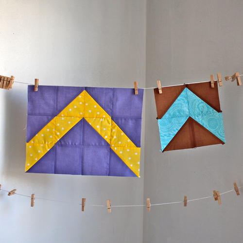 Beautifully Basic Chevron Quilt Blocks