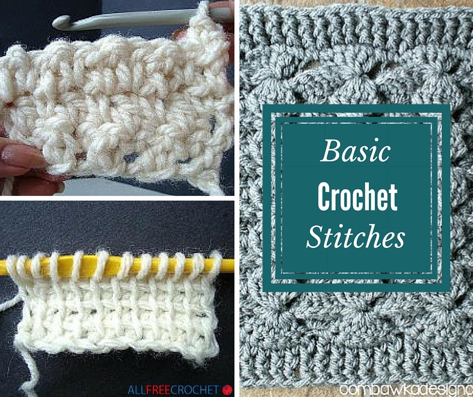 20+ Basic Crochet Stitches | AllFreeCrochet.com