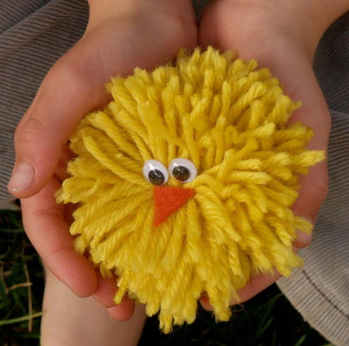 No-Sew Yarn Chick for Kids