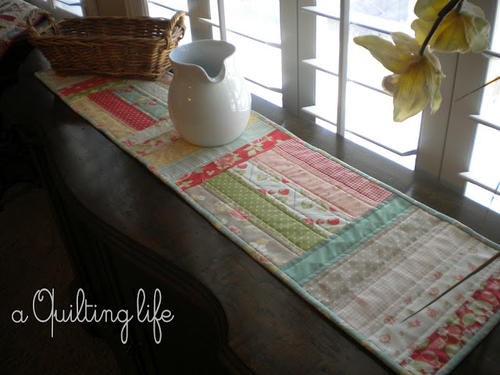 Sweet Spring Quilted Table Runner