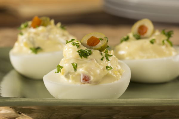 EDR Spanish Olive Deviled Eggs