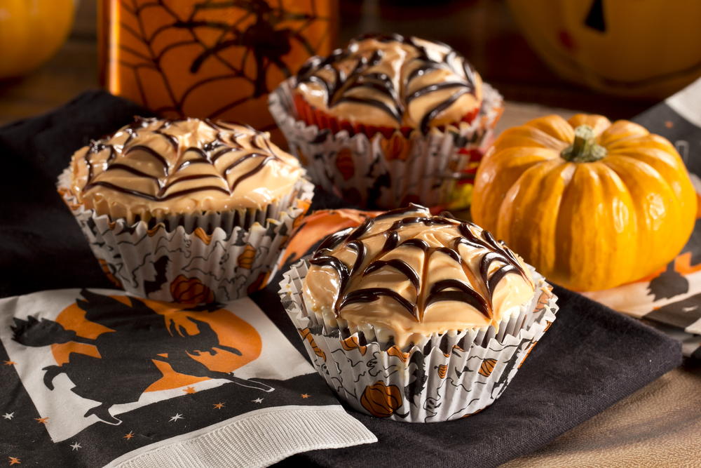 cupcakes spiderweb halloween diabetic recipes treats whole edr