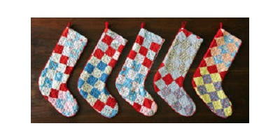 Stockings from a Vintage Quilt