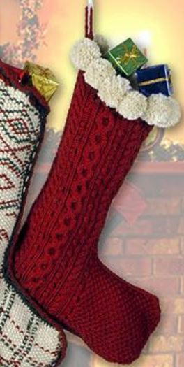 "Magi C" Knit Christmas Stockings