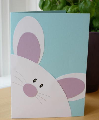 Eager Easter Bunny Card