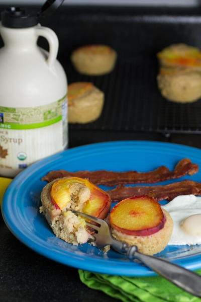 Peach Pancake Breakfast Muffins