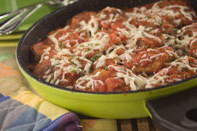 Skillet Eggplant Parmigiana