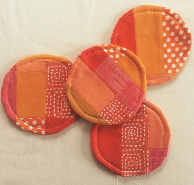 Crazy Patchwork Coaster Sewing Pattern | AllFreeSewing.com