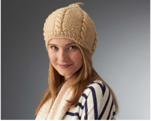 Chic Cabled Beret