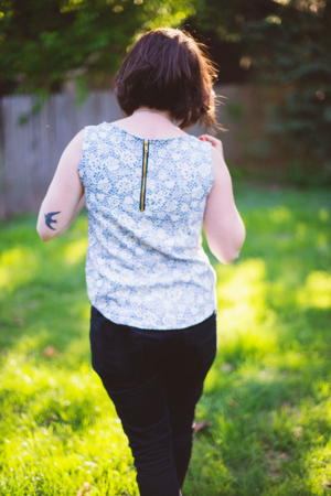 Zipper Back Top Sewing Pattern