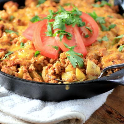 Tex-Mex Chicken Potato Bake