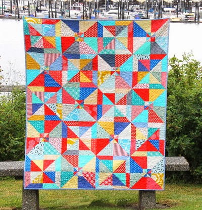 Super Easy Summer Slice Quilt Pattern | FaveQuilts.com