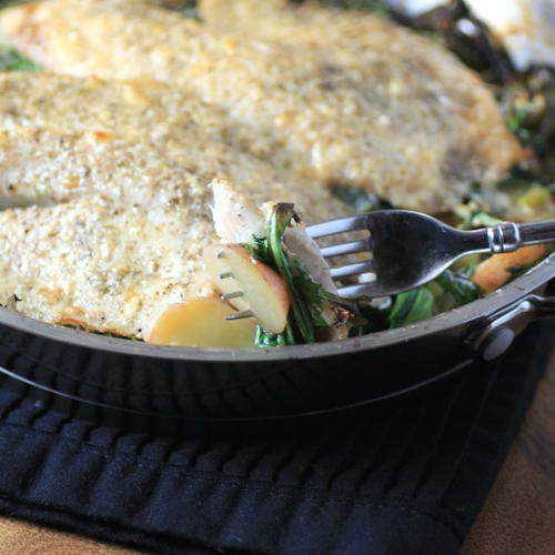 One-Pan Baked Tilapia for Two