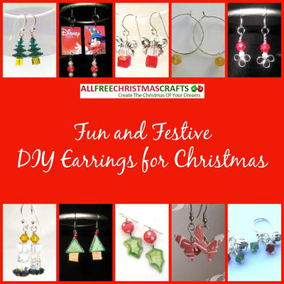 18 fun and festive diy earrings for christmas 18 Fun and Festive DIY Earrings for Christmas | AllFreeChristmasCrafts.com