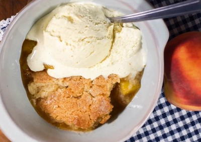 Lazy Day Southern Peach Cobbler