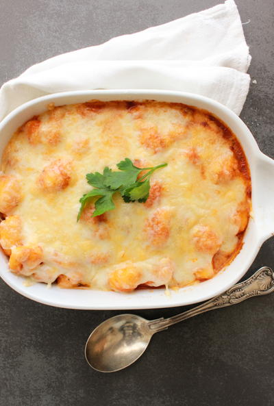 Baked Gnocchi Double Cheese Tomato Sauce