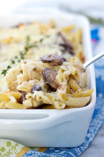 Simple Chicken and Mushroom Casserole