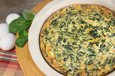 No Crust Creamed Spinach Quiche Faveglutenfreerecipes Com