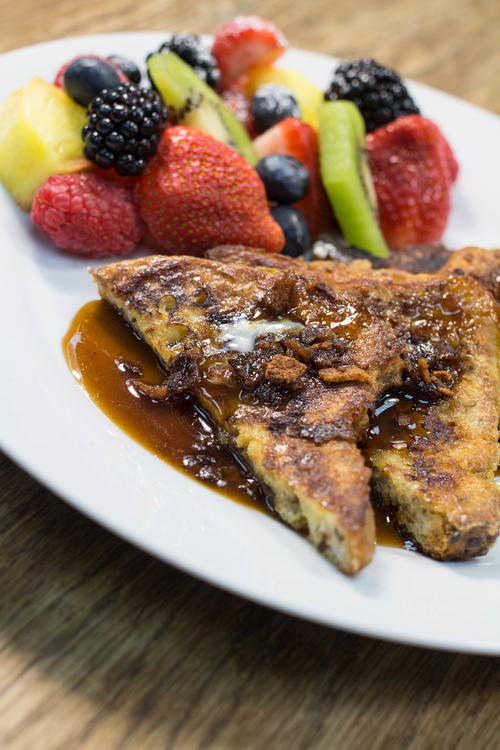 Perfect Gluten Free French Toast with Bacon Infused Syrup